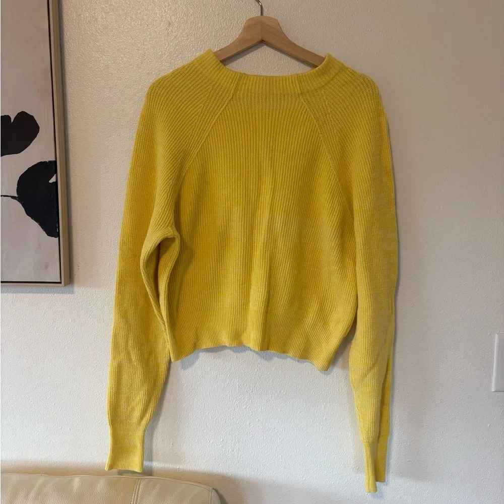 Free People Bright Yellow Turtleneck Sweater - Picture 4 of 11